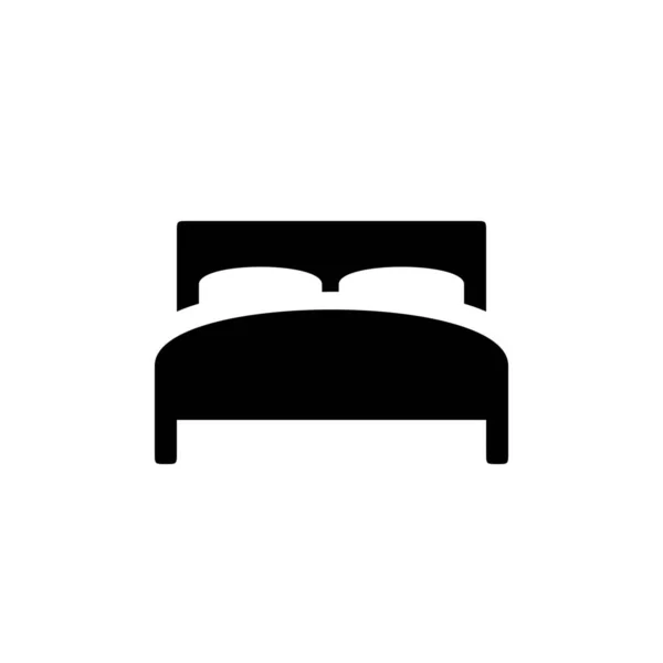 Yatak Mobilyalarının Büyük Boy Simgesi — Stok Vektör