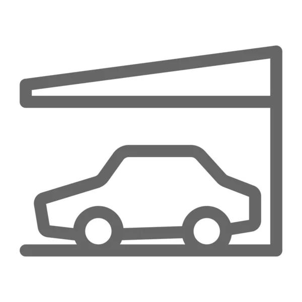 Parcheggio Auto Garage Icona — Vettoriale Stock