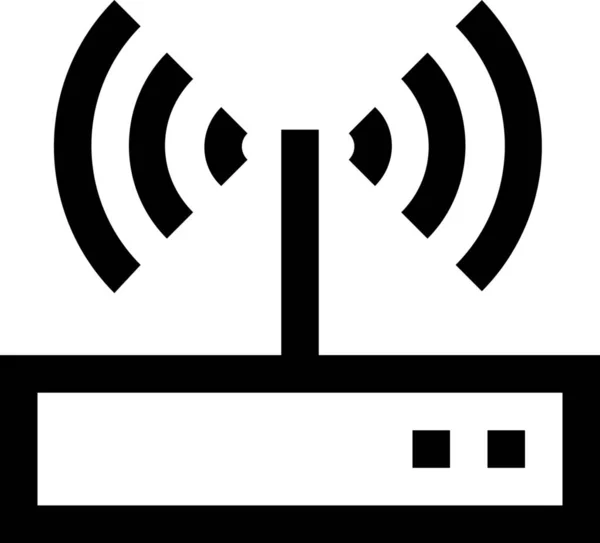 Icono Del Router Red Celular Estilo Outline — Archivo Imágenes Vectoriales