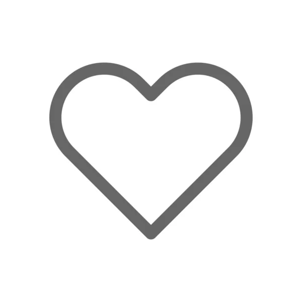Heart Love Outline Icon Outline Style — Stock Vector