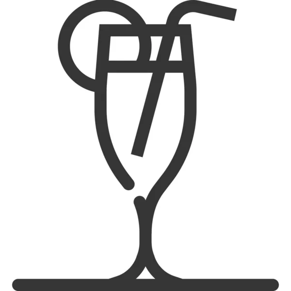 Значок Алкоголя Бар Стиле Наброска — стоковый вектор