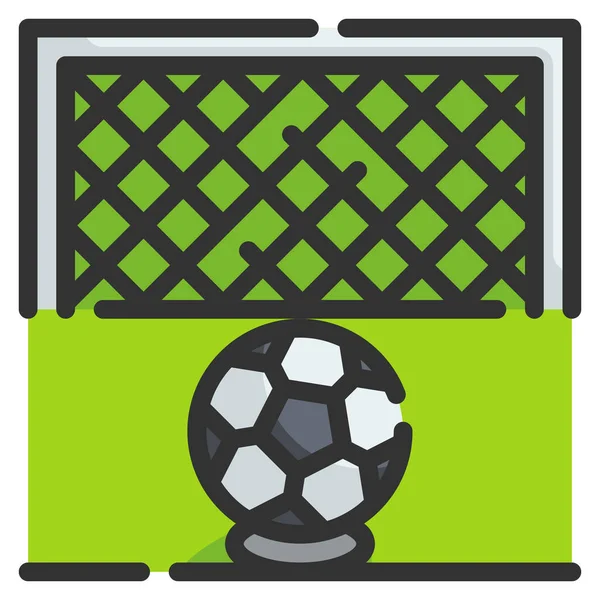 Pénalité Football Icône Football — Image vectorielle