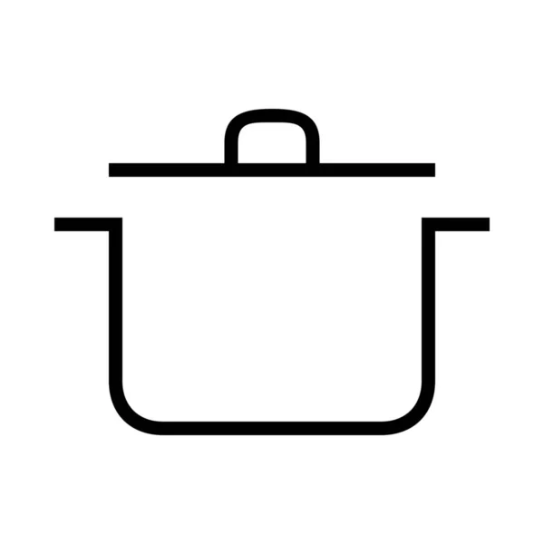 Koken Keuken Pictogram Outline Stijl — Stockvector