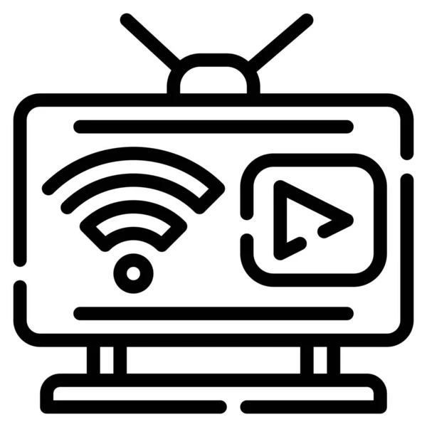 Télévision Smart Icône — Image vectorielle