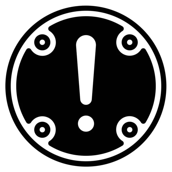 Icono Exclamación Peligro Alerta — Vector de stock