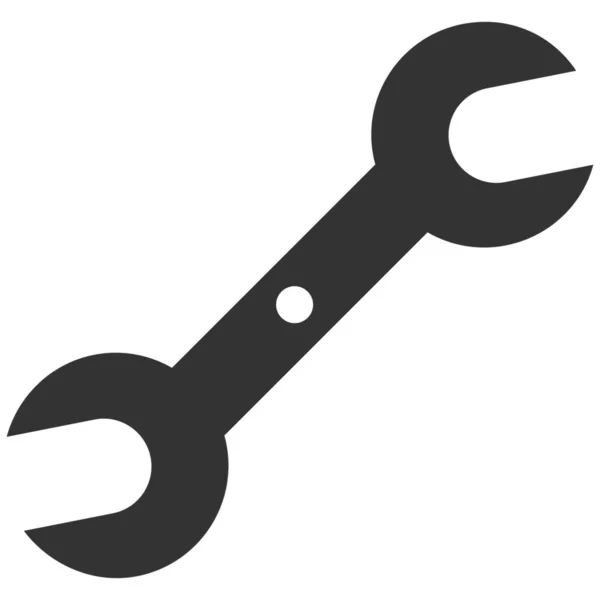 Llave Llave Llave Llave Icono Herramienta Estilo Sólido — Vector de stock