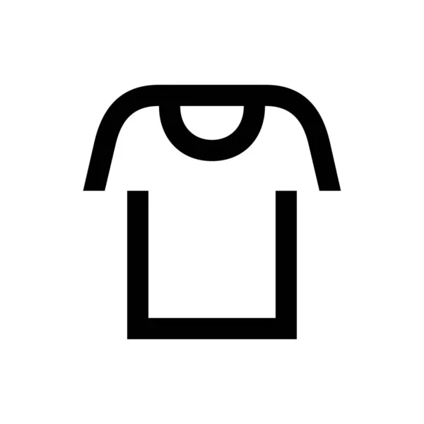 Prendas Vestir Icono Camiseta Estilo Esquema — Archivo Imágenes Vectoriales