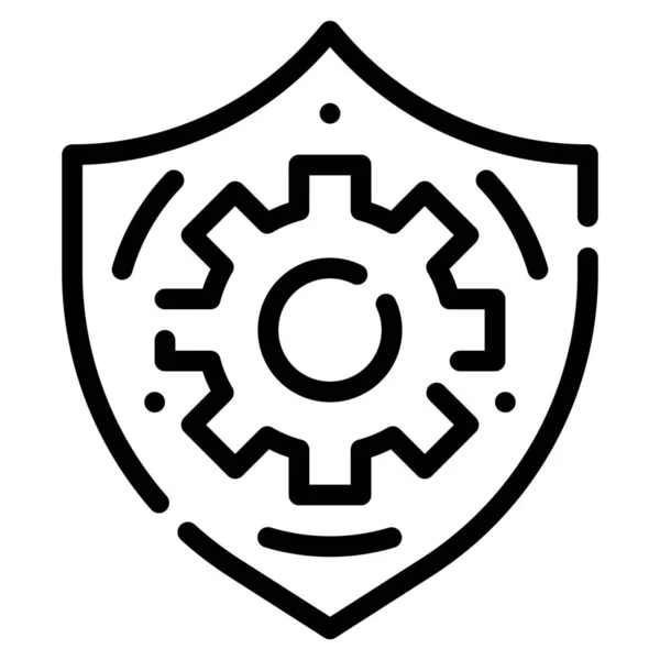 Cogwheel Configuration Gear Icon — Stock Vector