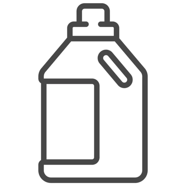 Garrafa Limpa Ícone Detergente Estilo Esboço — Vetor de Stock