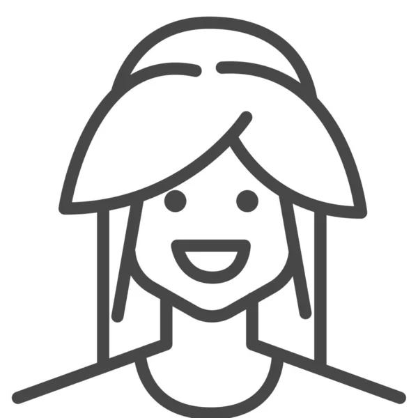 Иконка Персонажа Аватара Стиле Outline — стоковый вектор