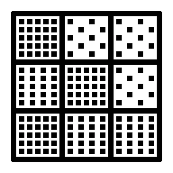 Korrelation Data Heatmap Ikon Konturstil — Stock vektor