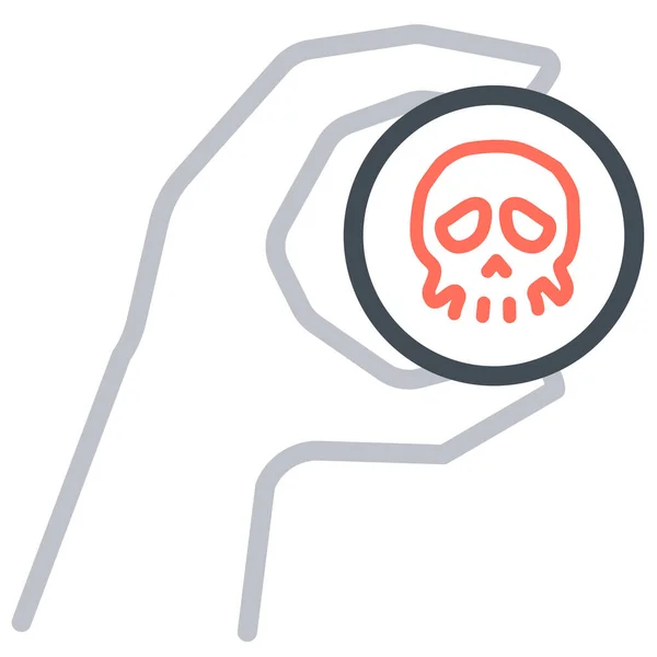 Biohazard Biological Plague Icon Outline Style — Stock Vector