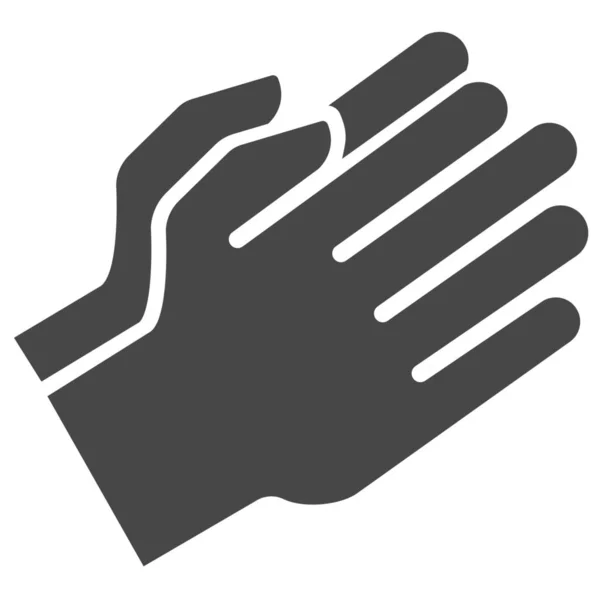 Aplaudir Icono Las Manos Saludo Categoría Touch Gestos Mano — Vector de stock