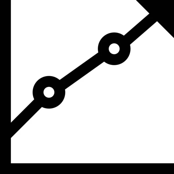 Chart Diagram Grafikon Ikon Körvonalazott Stílusban — Stock Vector