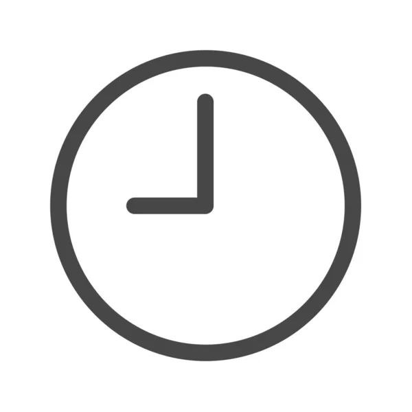 Ρολόι Χρονικό Εικονίδιο Περιόδου Στυλ Περίγραμμα — Διανυσματικό Αρχείο