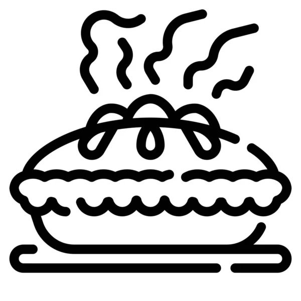Panadería Acción Gracias Dulce Icono — Vector de stock