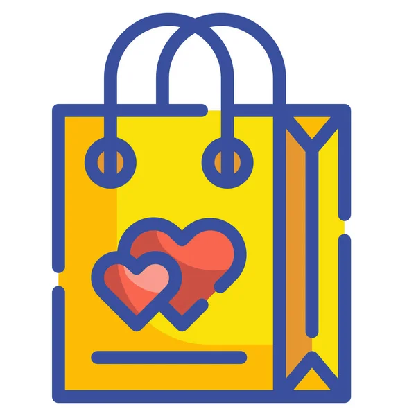 Shopping Loyalty Love Icon Black Friday Cyber Monday Category — Stock Vector