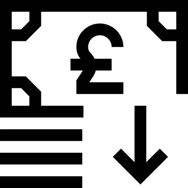 Arrow British Icon Outline Style — Stock Vector