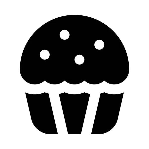 Bäckerei Keks Kuchen Ikone — Stockvektor