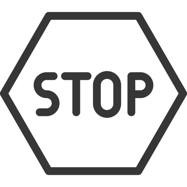 Stop Focolaio Icona Pubblica Nella Categoria Coronavirus Covid — Vettoriale Stock