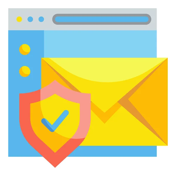 Communicatie Mail Envelop Pictogram — Stockvector