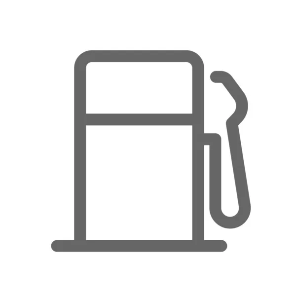 Icona Del Carburante Cruscotto Auto Stile Outline — Vettoriale Stock