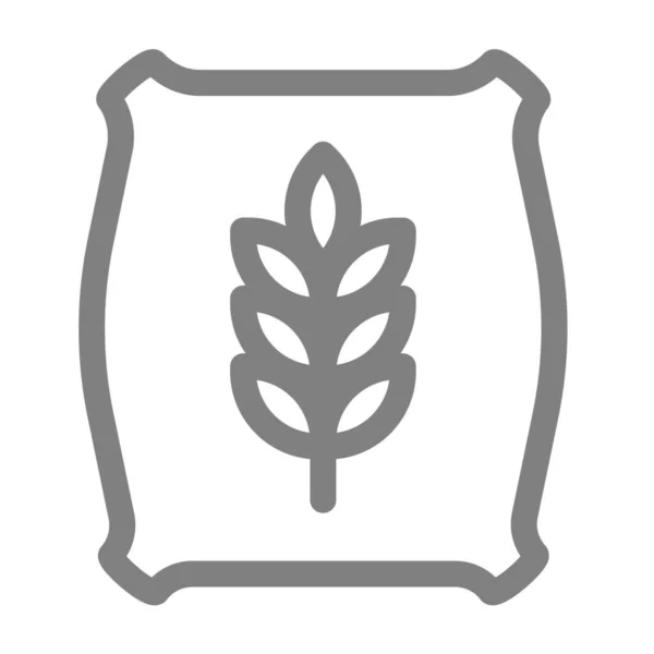 Icono Compost Carbohidratos Agricultura Estilo Esquema — Vector de stock