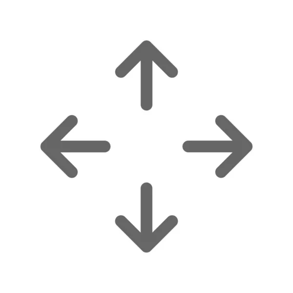 Flecha Ampliar Icono Escala — Vector de stock