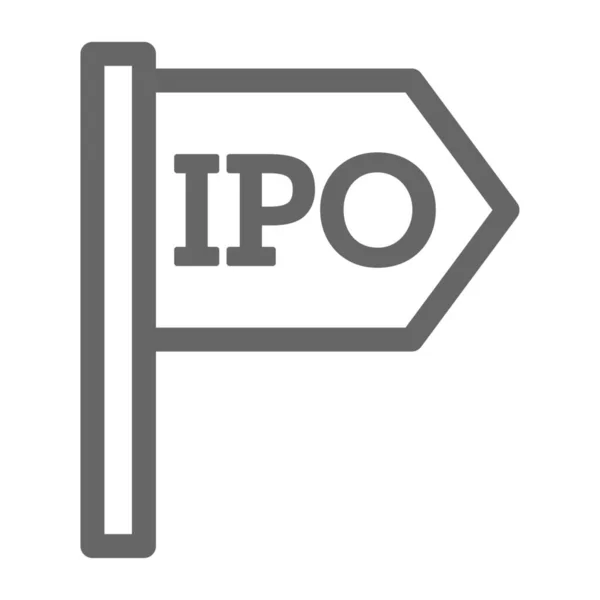 Ipo Market Icon Business Management Category — стоковый вектор