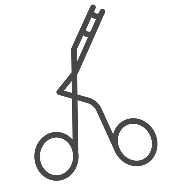 Иконка Косметического Кёрлера Стиле Outline — стоковый вектор