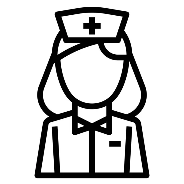 Ikona Szpitala Opieki Zdrowotnej Zarysie Stylu — Wektor stockowy