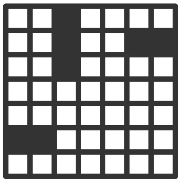 纵横字谜娱乐游戏图标 — 图库矢量图片