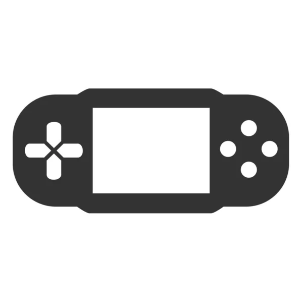 コンソールゲームソリッドスタイルのプレイステーションアイコン — ストックベクタ