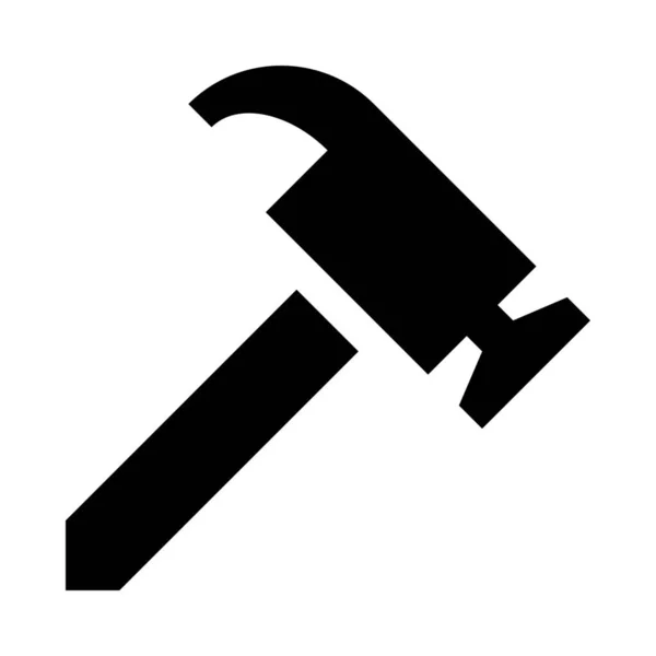 Ikona Nástroje Stavebního Kladiva — Stockový vektor