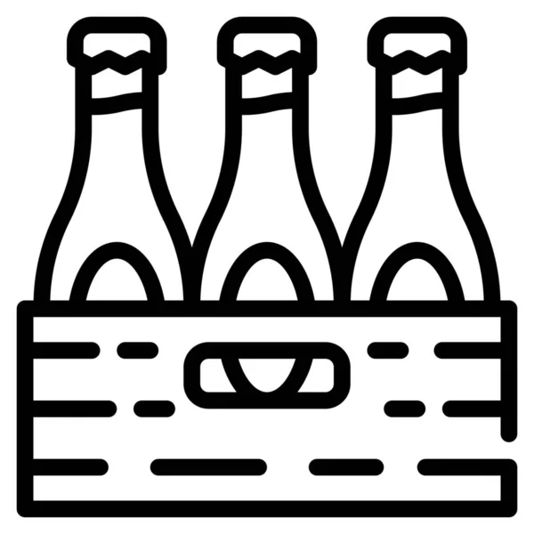 Alcool Bière Boissons Icône — Image vectorielle