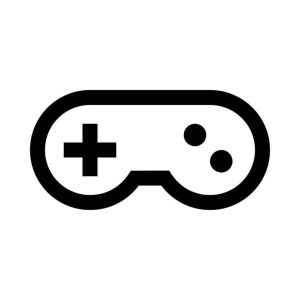 Eszköz Gamepad Szórakoztató Ikon Körvonalazott Stílusban — Stock Vector