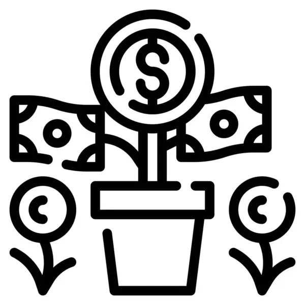 Investment Funding Growth Icon — Stock Vector