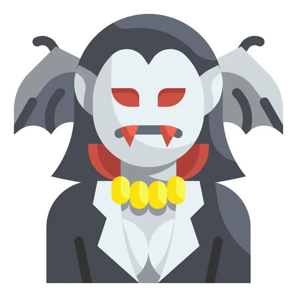 Blood Dracula Fangs Icon — Stock Vector