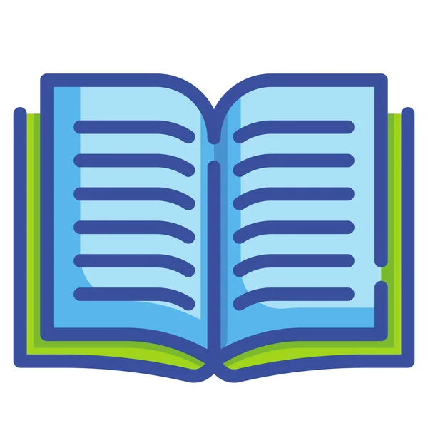 Ícone Interface Educação Livro Estilo Esboço Preenchido —  Vetores de Stock