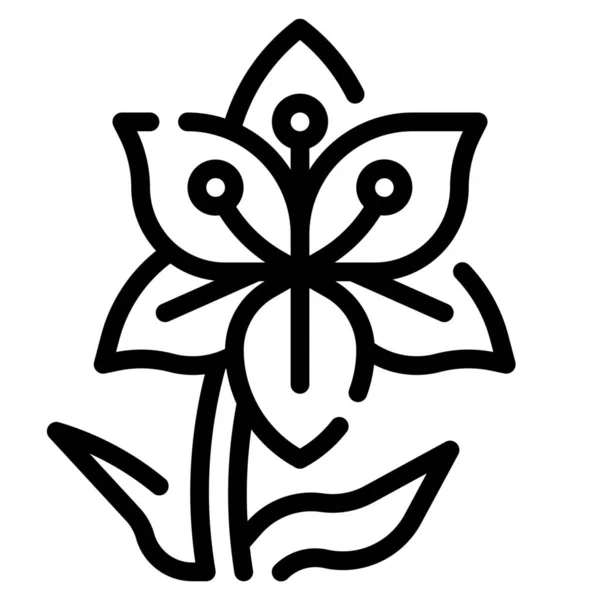 花の植物のアイコンをイースターカテゴリに分類 — ストックベクタ