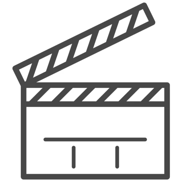 Ícone Filme Filme Clapperboard Estilo Esboço —  Vetores de Stock