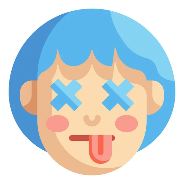 Sönmüş Emoji Simgesi — Stok Vektör