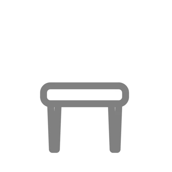 家の装飾カテゴリの椅子の家具のアイコンをドレッシングチェア — ストックベクタ