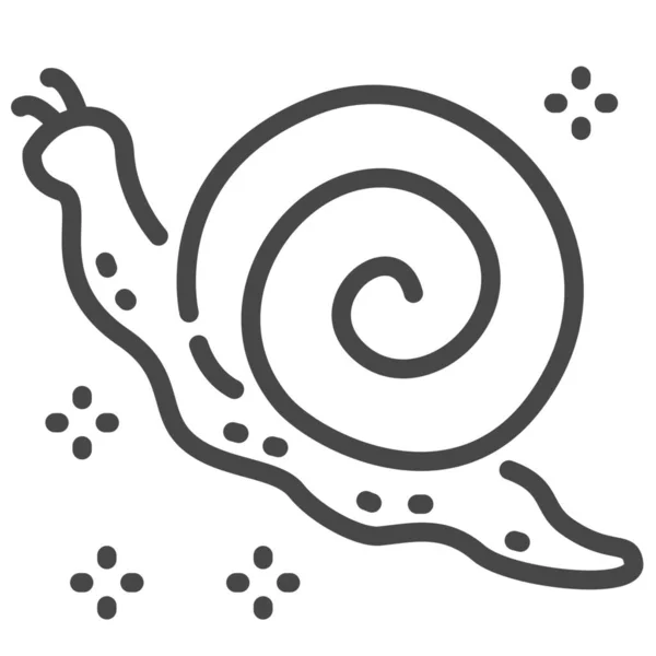 Helix Naturaleza Caracol Icono Estilo Esquema — Archivo Imágenes Vectoriales