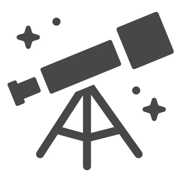 Astrología Astronomía Icono Ciencia Estilo Sólido — Vector de stock