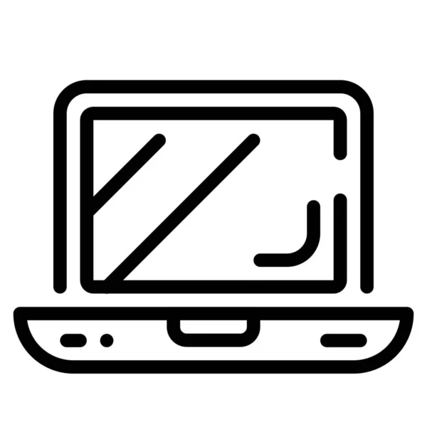 Иконка Бизнес Компьютеры Стиле Outline — стоковый вектор