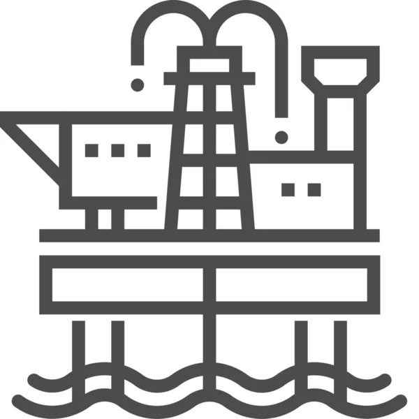 Gas Natural Icono Offshore — Vector de stock