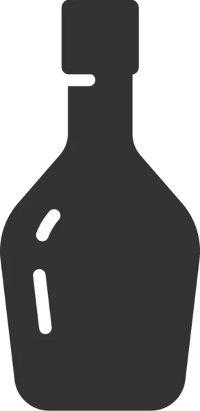 Alcohol Baileys Εικονίδιο Ποτό Στερεό Στυλ — Διανυσματικό Αρχείο