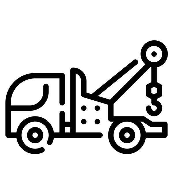 Auto Service Kraan Pictogram — Stockvector