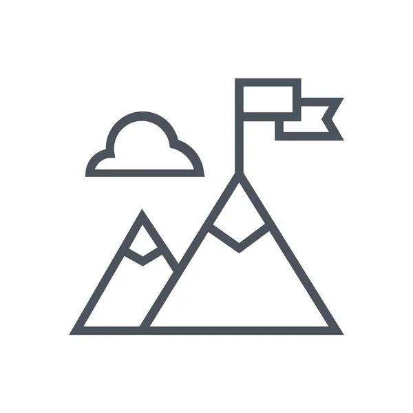 Achievement Climb Climb Icon Outline Style — 图库矢量图片